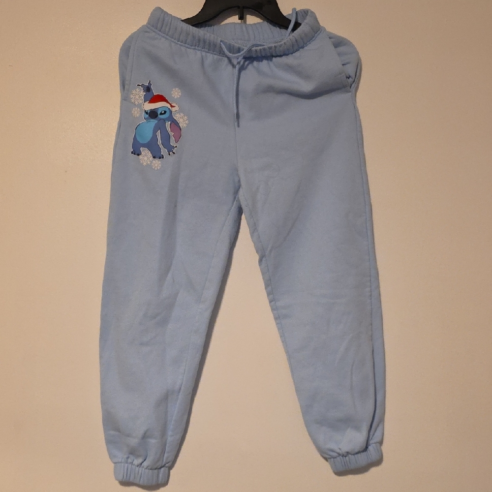 Sky Blue Kids Joggers with Character Print